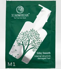 Xiaomoxuan Silky Smooth Treatment Живильна маска з чайним деревом для пошкодженого волосся 5014 фото